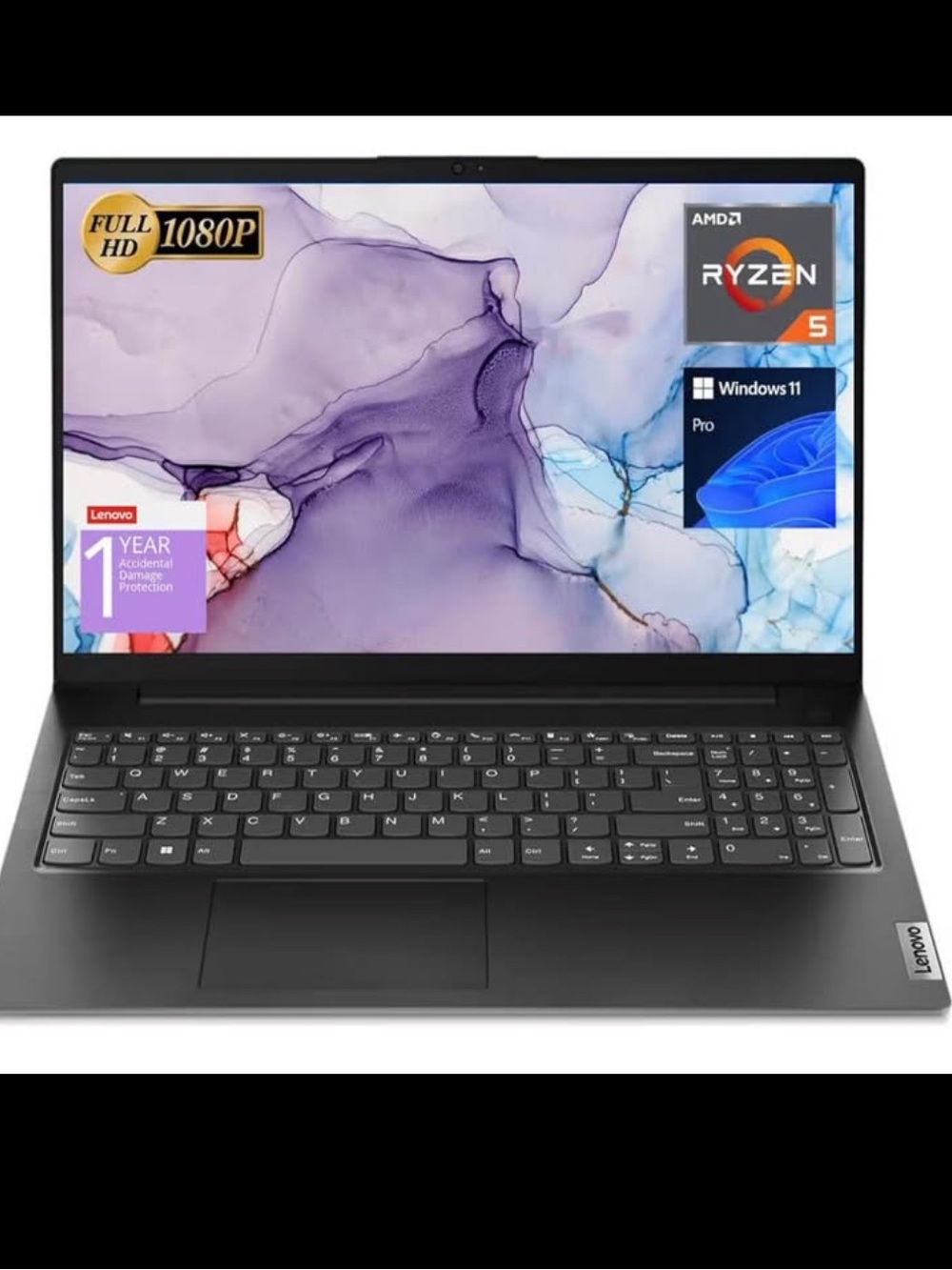 Lenovo V-15 Laptop with Full HD Display and AMD Ryzen 5